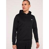 New Balance Mens Running Tech Knit Hoodie - Black