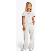 Tommy Hilfiger Girls Hilfiger Flag Wide Sweatpants - Grey