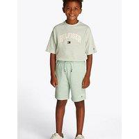 Tommy Hilfiger Boys Varsity Sweat Short - Light Green