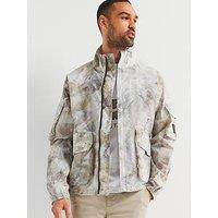 Belstaff Lough Riverbed Camo Ripstop Jacket - Light Beige