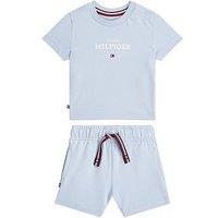 Tommy Hilfiger Baby Monotype T-Shirt And Short Set - Blue