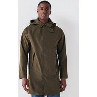 Belstaff Force Tritech Overcoat - Dark Khaki