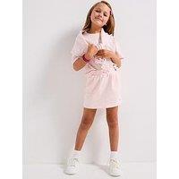 Tommy Hilfiger Girls Pleat Terry Skirt - Pink