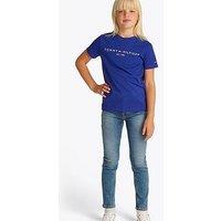 Tommy Hilfiger Boys Essential Logo Short Sleeve T-Shirt - Blue