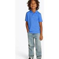 Tommy Hilfiger Boys Interlock Short Sleeve Polo Shirt - Blue