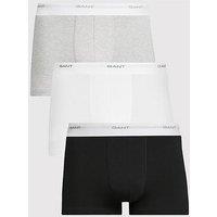 Gant 3 Pack Trunks - Black/White/Grey