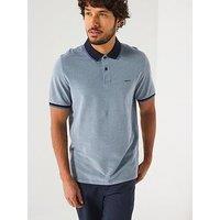 Gant Four Colour Pique Oxford Polo Shirt - Navy