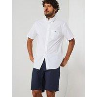Gant Regular Fit Classic Poplin Short Sleeve Shirt - White