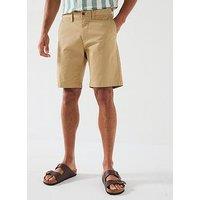 Gant Slim Fit Twill Chino Shorts - Dark Khaki