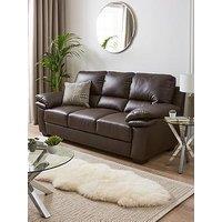 Leona 3 Seater Faux Leather Sofa