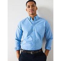 Hackett Delave Tailored Fit Oxford Shirt - Blue