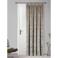 Taylor Velour Thermal Interlined Pencil Pleat Door Curtain - 65 X 84