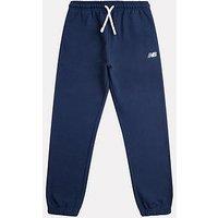New Balance Junior Boys French Terry Small Logo Jogger - Navy