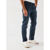 Levi'S 501 Original Straight Fit Jeans - Blue Black Stretch - Dark Blue