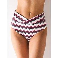 V By Very Shape Enhancing Wrap Bikini Brief - Print