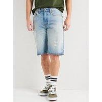 Levi'S 469 Loose Fit Denim Shorts- Made Away Dx- Light Blue