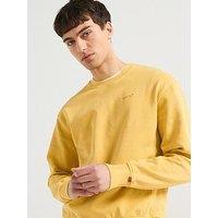 Levi'S Authentic Tonal Logo Crew Neck Sweat Top - Yellow