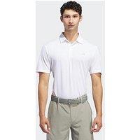 Adidas Mens Golf Ultimate365 Solid Left Chest Polo-White