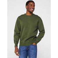 Levi'S Authentic Tonal Logo Crew Neck Sweat Top- Dark Green