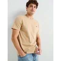 Levi'S Short Sleeve Original Housemark Logo T-Shirt- Beige