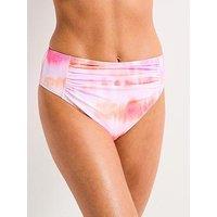 V By Very Ruched High Waisted Briefs - Multi