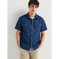 Levi'S Relaxed Fit Short Sleeve Shirt- Blue