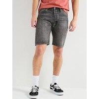 Levi'S 501 Original Regular Fit Denim Shorts- Dark Lane Ltwt- Black