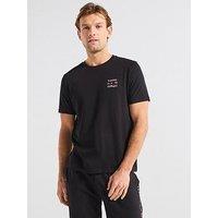 Tommy Hilfiger Stack Left Chest Logo T-Shirt - Black