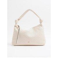 River Island Knot Handle Woven Slouch - Cream