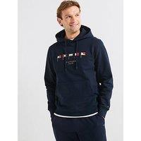 Tommy Hilfiger Multi Flags Hoodie - Navy