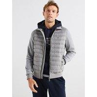 Tommy Hilfiger Quilted Zip Through Sweat - Grey