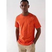 Tommy Hilfiger Regular Fit Essential Flag Logo T-Shirt - Orange