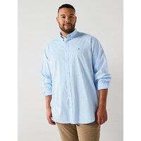 Tommy Hilfiger Big & Tall Flex Poplin Regular Fit Long Sleeve Shirt - Light Blue