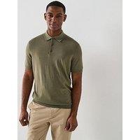 Tommy Hilfiger Dc Cotton Lyocell Polo Shirt - Khaki