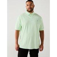 Tommy Hilfiger Big & Tall 1985 Regular Fit Polo Shirt - Light Green