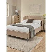 Very Home Korson Fabric Bed With Mattress Options (Buy & Save!) - Fsc Certified - Bed Frame With Microquilt Mattress