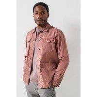 Barbour Grindle Relaxed Overshirt - Dark Red