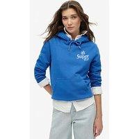 Superdry Cooper Tonal Logo Hoody - Blue