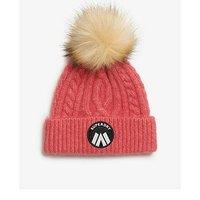 Superdry Cable Luxe Knit Beanie - Pink