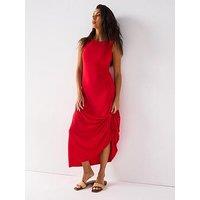 Everyday Sleeveless Maxi Dress - Red