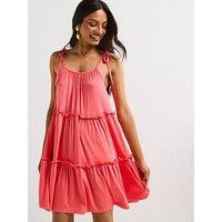 Everyday Hol Shop Tired Dress - Pink
