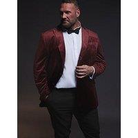 Badrhino Velvet Blazer Regular - Red