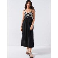 V By Very Rope Detail Dress - Black