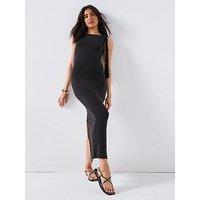 V By Very Tie Shoulder Dress - Black