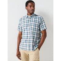 Barbour Midfield Tartan Short Sleeve Shirt - Blue