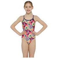 Zoggs Junior Girls Summer Daze Sback Swimsuit - Pink