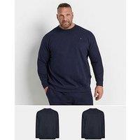 Badrhino Big & Tall 2 Pack Sweatshirts - Blue