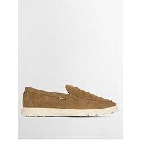 Barbour Carty Suede Loafers - Light Beige