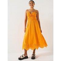 V By Very Shirred Cutwork Dress