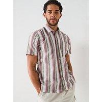 Barbour Lipton Striped Short Sleeved Relaxed Fit Shirt - Multi